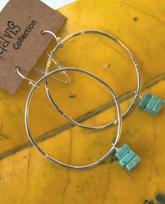 Casual Sterling Turquoise Hoop Earrings Diy Turquoise Earrings, Turquoise Hoop Earrings With Natural Stones, Modern Turquoise Nickel-free Earrings, Modern Turquoise Dangle Jewelry, Everyday Nickel-free Turquoise Jewelry, Turquoise Natural Stone Hoop Earrings As Gift, Modern Turquoise Hoop Earrings, Turquoise Hoop Earrings With Natural Stones As Gift, Turquoise Dangle Jewelry For Everyday