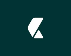 the letter k is made up of white letters on a dark green background, with an arrow