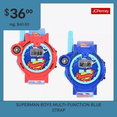 two children's watches with superman faces on them for $ 3 00 each and the price is $ 40 00