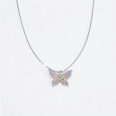 Description:Pink Enamel Butterfly NecklaceSpecifications:Material: copper. enamel. silverColors: SilverSize: 40 cm + 5 cm extWeight: 6 g/pcFeatures & Details:Butterfly is called “flying flowerâ€? it is the symbol of happiness. freedom and love. Besides. Butterfly is one of the representatives of loyalists in the whole life.Material: This handmade butterfly pendant necklace is made of environmental friendly materials. which is solid. durable. lightweight and very comfortable and healthy for daily wear. Stylish design: The shiny. durable and comfortable butterfly chain necklace shows the smooth surface of the jewelry that is laying flat on you for an elegant look. Ocassions: It is easy to match your different outfits and also suitable for any occasions like wedding. banquet. costume party. e Butterfly Chain Necklace, Butterfly Chain, Playful Colors, Enamel Butterfly, Handmade Butterfly, Color Butterfly, Delicate Butterfly, Butterfly Pendant Necklace, Wedding Banquet