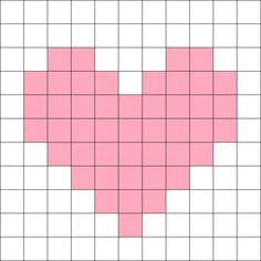 Heart pixels crochet pattern aesthetic valentine's Day vibes Heart Crochet Graph, Heart Pixel Crochet, Crochet Heart Pixel Pattern, Pixel Heart Pattern, Heart Grid Pattern Crochet, Heart Pixel Art Grid, Minecraft Heart Pattern, Heart Grid Crochet, Crochet Heart Alpha Pattern