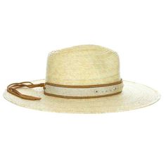 Stylish natural palm straw safari hat. Aztec striped fabric band with braided leatherette overlay and concho detail. Tightly braided Mexican palm leaves hats provide excellent sun protection. C-crown with pinched front. Flat, bolero-like brim, 4" wide. Wide elasticized moisture wicking sweatband provides wind resistant comfort fit. One size, fits up to 57 cm. UPF 50+ sun protection hat. 100% palm fiber Adjustable Straw Fedora With Flat Crown, Adjustable Natural Hat Bands For Travel, Adjustable Braided Fedora Hat, Adjustable Woven Boater Hat In Toquilla Straw, Adjustable Woven Toquilla Straw Boater Hat, Adjustable Braided Straw Boater Hat, Braided Straw Boater Hat With Flat Brim, Natural Braided Straw Hat With Flat Brim, Adjustable Flat Brim Fedora In Natural