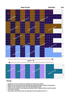 the crossword puzzle is shown in blue, brown and white squares with different colors