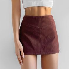 Brand New Without Tags, Never Worn Free People Vegan Suede Mini Skirt In Hot Cocoa Size 12. Lined. Side Zipper Closure. Waist Flat:A17 Lenght:12.5 Suede Mini Skirt, Free People Skirt, Hot Cocoa, In Hot, Side Zipper, Mini Skirt, Cocoa, Womens Skirt, Free People