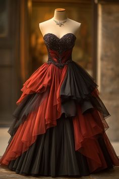 Fantasy Realm, Modern Dresses, Halloween Themed Wedding, Dream Prom, Frock Dress, Witch Outfit, Gothic Clothing