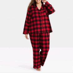 Brand New Buffalo Plaid Pajamas, Family Pajama Sets, Buffalo Plaid Flannel, Fleece Pajama Pants, Plaid Pajama Pants, Buffalo Check Plaid, Christmas Pajama Set, Flannel Pajama Sets, Matching Family Pajamas