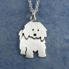 "This adorable Coton pendant is a larger version of our popular tiny Coton de Tulear design.  It's made of sterling silver, and measures about 3/4\" tall (2 cm).  That's definitely bigger than our tiny designs, but it's still quite SMALL.  You can purchase just the pendant, or complete the necklace with a sterling silver chain.  For the tiny Coton de Tulear pendant/charm: www.etsy.com/listing/268076251/tiny-coton-de-tulear-pendant-necklace  For matching Coton earrings: www.etsy.com/listing/26818 Cute Sterling Silver Pendant Charm Necklace, Cute Sterling Silver Pendant Charm Necklaces, Cute Silver Pendant Charm Necklace, Handmade Cute Sterling Silver Charm Necklaces, Cute Nickel-free Sterling Silver Necklaces, Cute Silver Sterling Silver Charm Necklaces, Small Sterling Silver Charm Necklace, Cute Hypoallergenic Silver Charm Necklaces, Cute Hypoallergenic Sterling Silver Necklaces