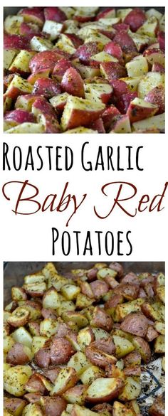 roasted garlic and baby red potatoes are the perfect side dish for any family to enjoy