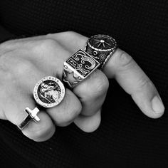 Introducing the St. Christopher Ring, a symbol of protection and guidance for those who travel frequently or lead an adventurous life. Crafted from high-quality stainless steel, this ring is durable and resistant to tarnish, making it an excellent choice for everyday wear. Featuring a finely detailed engraving of St. Christopher, the patron saint of travelers, this ring is a reminder to always stay safe during your journeys. The ring also includes the text "Saint Christopher Protect Us" on the i Adjustable Stainless Steel Engraved Ring, Symbolic Stainless Steel Engraved Ring For Gift, Symbolic Stainless Steel Engraved Ring As Gift, Durable Symbolic Jewelry As A Gift, Symbolic Jewelry As A Gift, Symbolic Stainless Steel Engraved Signet Ring, Sturdy Stainless Steel Jewelry For Gifts, Sturdy Stainless Steel Jewelry As A Gift, Symbolic Stainless Steel Signet Ring Gift