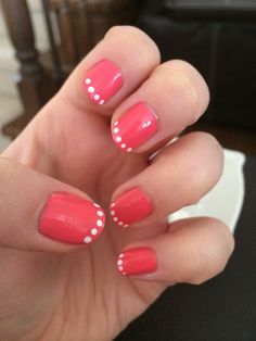 simple nails with design square