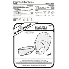 the instructions for how to fold an ear warmer