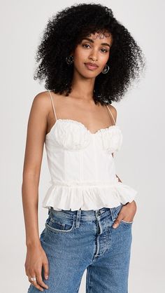 En Saison Raina Bustier Top | Shopbop Fitted Underbust Bodice, Sleeveless Ruched Fitted Corset, Fitted Bodice Corset With Sweetheart Neckline And Adjustable Straps, Sleeveless Ruched Summer Corset, Fitted Corset Dress With Bust Darts, Sleeveless Ruched Corset For Summer, Sleeveless Spring Corset With Lined Bodice, Chic Fitted Nylon Corset, Summer Corset With Fitted Bodice