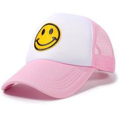 Smiley trucker hat fashionable is ideal for everyday use and outdoor activities, a useful accessory for summer sun protection services! A variety of color options for women smile hats baseball caps can match with different outfits to make you look younger and more energetic, cute dad hat for women is also a perfect gift for friends, and family. Details: Adjustable string inside 🙂Happy Smiley Design Keep Sun-protected and Washed Design Care: Washable Material: High Quality Cotton Fabric Measurem Casual Smiley Face Snapback Baseball Cap, Adjustable Baseball Cap With Smiley Face, Adjustable Smiley Face Baseball Cap For Summer, Trendy Smiley Face Baseball Cap With Curved Brim, Trendy Summer Baseball Cap With Smiley Face, Trendy Smiley Face Baseball Cap For Summer, Summer Baseball Cap With Smiley Face, Trendy Smiley Face Baseball Cap, Fun Summer Baseball Cap With Flat Bill