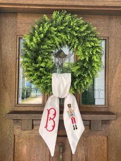 CHRISTMAS WREATH SASH, Nutcracker Decor,front Door Decor, Holiday Decoration, Wreath Sash - Etsy Wreath Sash, Nutcracker Decor, Wake Forest Nc, Wake Forest, Christmas Charms, Christmas Mood, Christmas Wishlist, Front Door Decor, Door Decor