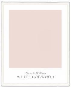 a white dogwood painting with the words, sherylin williams