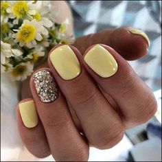 Summer Nails Colors Designs, Yellow Nail, Spring Nail Art, Colorful Nail Designs, Nagel Inspo, Hooded Eyes, Dip Powder Nails