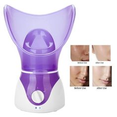 Purple 110-240V Face Steamer Humidifier, Portable Face Steamer, for Facial Care Women US Plug Specification: Condition: Item Type: Face Steamer Material: ABS Color: Purple Capacity of Aluminum Pot: 50ml Spray Time: About 18 minutes Heating Time: 5-8 minutes Steam Temperature: 45 degrees Celsius Package List: 1 x Face Steamer 1 x Nasal Cover 1 x Face Cover 1 x Measuring Cup 1 x Manual Face Steam, Facial Sauna, Face Steaming, Cleaner Face, Face Steamer, Face Pores, Mini Facial, Skin Care Wrinkles, Facial Steamer