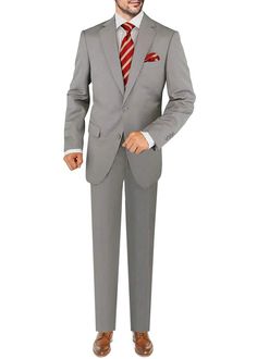 PRICES MAY VARY. ( How to Choose Suit Size ) - Size selection is for US-Suit-Size only (jacket). Waist size (pants) is 6 inches less than jacket size. If you are not sure, we strongly suggest you inquire about size first. You can tell us your height, weight, chest circumference and waist circumference and we will figure out the best size for you. Two button mens suit , Single breasted Jacket, Dual side vents blazer coat, Two piece 2 button dress suit set Flat front pants come with a drop of 6 in Mens Italian Suits, 3 Button Suit, Modern Fit Suit, Double Breasted Tuxedo, Dapper Mens Fashion, Slim Fit Suit Men, Fitted Blazer Jacket, Party Jackets, Mens Suit Jacket