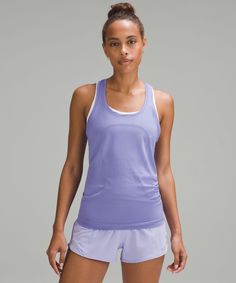 Swiftly Tech Racerback Tank Top 2.0 | Women's Sleeveless & Tank Tops | lululemon Lululemon Align Tank, Dark Lavender, Sweaty Workouts, Running Tank Tops, Swiftly Tech, Lululemon Tank Top, Lululemon Tank, Lululemon Women, Sports Bra Sizing