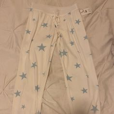 Extra Soft Pj Salvage Pajama Pants With Blue Stars On Them. Striped Details On Bottom Of Pants. Star Pyjama Pants, Star Pj Pants, Low Rise Pajama Pants, Funny Pajama Pants, Christmas Wishlist Clothes, Pj Pants Aesthetic, Pj Pants Outfit, Fluffy Pajama Pants, Fluffy Pj Pants