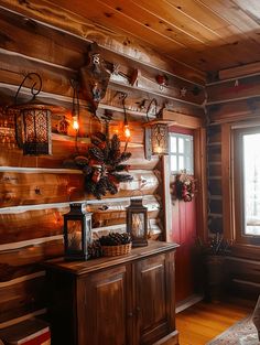 a living room filled with furniture next to a window covered in christmas decorations and lights