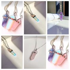 Amethyst, Opal and Rose Quartz Stone Each stone will be sent with an average of 50 cm chain. Handmade item Ships from a small business in Turkey Necklace length: 50 Centimeters Materials: Gemstone Chain style: Bead Rose Gold Crystal Necklaces For Jewelry Making, Purple Rose Quartz Gemstone Jewelry, Turkey Necklace, Pendant Necklace Silver, Quartz Crystal Pendant, Crystal Pendant Necklace, Rose Quartz Stone, Crystal Rose, Quartz Rose