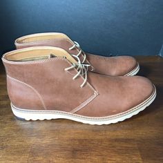 Aldo Mans Boots. Hurry On This Sale. Won’t Last. Casual Boots With Leather Sole For Spring, Casual Spring Boots With Leather Sole, Casual Brown Boots With Cushioned Footbed, Casual Ankle Boots For Everyday, Casual Leather Boots For Spring, Casual Everyday Ankle Boots, Casual Chukka Boots With Round Toe For Walking, Casual Boots With Textured Sole For Everyday Wear, Casual Ankle-high Boots For Everyday