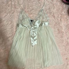 White Lingerie From Victoria’s Secret Size Medium. Nwot White Lace Trim Camisole For Night, Feminine White Camisole For Party, White Camisole Sleepwear For Wedding Night, White Sheer Sleepwear For Loungewear, Sheer White Sleepwear, White Sheer Loungewear, White Delicate Lace Sleepwear, White Lace Camisole Sleepwear, White Lace Camisole In Coquette Style