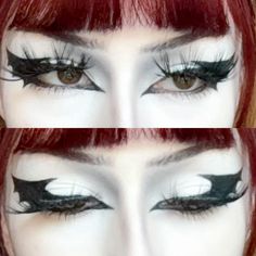 #makeup #gothicmakeup #eyeliner #alternative #alternativemakeup Alternative Eyebrows, Alt Eyeliner Styles, Eyeliner Emo, Alternative Eyeliner, Graphic Eyeliner Goth, Alt Eyeliner, Under Eye Tattoo