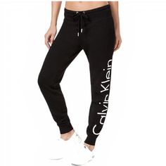 Calvin Klein Black Terry Drawstring Jogger Pants Have Two Front Pockets Size S Brand New Without Tags Actual Item Shown In Last Two Photos. Calvin Klein Joggers, White Calvin Klein, Casual Wear Women, Calvin Klein Pants, Calvin Klein Women, Black Joggers, Active Wear Pants, Joggers Womens, Calvin Klein Woman