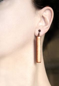 Copper screw back earrings Bar jewelry Clip dangles Handmade gift for her Non pierced earring Women stick earring Anniversary gift accessory https://www.etsy.com/listing/596907055/copper-screw-back-earrings-bar-jewelry?utm_campaign=crowdfire&utm_content=crowdfire&utm_medium=social&utm_source=pinterest Earrings Handmade Dangle, Handmade Jewelry Designs, Jewelry For Her