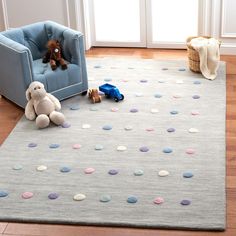 The Kids Rugs Collection features colorful, comforting rugs for children of all ages. These girls rugs and boys rugs are made with pure soft wool and hand-tufted to a cotton backing for added cushion. Kids Rugs come in a wide variety of colors and designs, all perfectly styled for any kid's bedroom, playroom or nursery. Care Instructions: Vacuum Without Beater Bar Bee Rug, Boys Rug, Girls Rugs, Carpets For Kids, Cotton Rugs, Silver Rug, Handmade Kids, Silver Area Rug, Cotton Rug