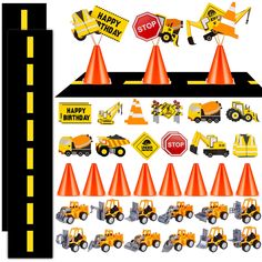 PRICES MAY VARY. All Inclusive Package: our construction birthday decorations include 24 construction party centerpieces with sticks, 8 traffic cones with hole on top, 2 racetrack floor runners, and 12 small construction vehicles, painted in signature yellow and black; This generous quantity ensures that each guest can enjoy the party's theme and even get a chance to take home a souvenir Ideal Size for Party Decor: the traffic cones are approximately 7.1 inches/18 cm and the racetrack floor runn Four Year Old Construction Party, Excavator Birthday Party Decorations, Construction Birthday Party Centerpieces, Escavatore Birthday Party, Construction First Birthday Party, Excavator Birthday Party, Construction Birthday Party Decorations, Construction Birthday Decorations, Construction Party Decorations