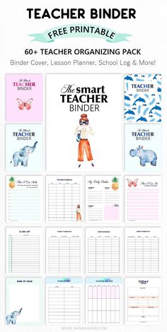 the smart teacher binder printable