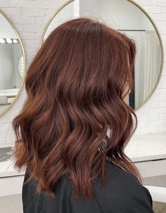 Bold Balayage, Chocolate Cherry Hair Color, Icy Blondes, 90 Hair, Cherry Brown Hair, Cherry Hair Colors, Dark Auburn Hair, Amber Hair, Trendy Shades