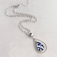 Beautiful and timeless lovebirds - blue willow jewelry at its finest! Broken china willow jewelry is a lovely traditional china gift to celebrate your 20th wedding anniversary with your wife. She will love her handmade jewelry carved from vintage china and set in sterling silver! Our broken china necklace features romantic lovebirds from the iconic blue and white pattern on the classic Blue Willow design. Each pendant is just slightly different from each other, making them one of a kind. Adjusts Willow Jewelry, 20 Wedding Anniversary, Broken China Jewelry, China Jewelry, Bird Necklace, Broken China, Necklace Unique, Blue Willow, Unique Gifts For Her