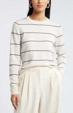 Every closet craves this classic cashmere sweater full of warmth and polish. 24 1/2" length (size Medium) Crewneck Long sleeves 100% cashmere Dry clean Imported Cashmere Sweater, Cashmere Sweaters, Sweater Top, Cashmere, Dry Clean, Womens Tops, Nordstrom, Size Medium, Crew Neck