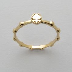 RR2021 Rosary Ring 14K 18K Solid Gold Cross Weight : Approx 1.9g±30% Width:Approx 2.2mm±10% Thickness: Approx 1mm±10% *Ring weight varies according to size. Shipping Method Shipment EMS Express Mail Service It usually takes 5~10 working days for the package to arrive from the date of shipment depending on the country and postal system. Oval Gold Stackable Rings With Halo Detail, Oval 14k Yellow Gold Midi Rings, Gold Stackable Rings With Halo In 14k Gold, Gold Halo Stackable 14k Gold Rings, Gold Halo Ring In 14k Gold, Tarnish Resistant Round Yellow Gold Midi Rings, Tarnish Resistant Yellow Gold Round Midi Rings, Minimalist Gold Ring With Halo Design, Yellow Gold Initial Ring With Tarnish Resistant Round Band