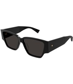 From Bottega Veneta&#x2C; these women's sunglasses feature:Square shapeRecycled acetate frameSolid lensRx ableNon-polarizedApprox. 57mm lens- 13mm bridge- 140mm templeImported. Botegga Venetta Sunglasses, Black Sunglasses Square, Triangle Studs, Eyewear Womens, Dillard's, Eyewear Sunglasses, Bottega Veneta, Square Sunglasses, Sunglasses Accessories