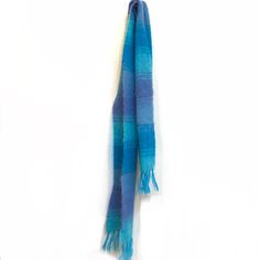 New With Tags! Measurements: 72”L X 10”W Material: 70% Mohair, 30% Wool Thick Knit Scarf, Poncho Wrap Shawl, Light Blue Scarf, Pink Shawl, Pocket Scarves, Silk Bandana, Poncho Wrap, Oversized Blanket, Pink Scarves