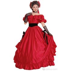 Victorian Dresses For Sale, Southern Belle Costume, Belle Halloween, Gothic Victorian Dresses, Southern Belle Dress, Belle Dresses, Red Gothic, Belle Costume, Red Costume