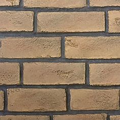 a brick wall is shown with no mortar