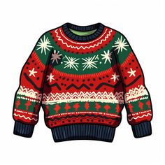 Vector & 4K Ugly Sweater Clipart in Chiaroscuro Art Style Sweater Clipart, Christmas Sweater Svg, Chiaroscuro Art, Unique Gift Items, Event Banner, Visual Aids, Website Layout, Video Projection, Chiaroscuro