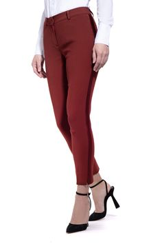 Lustfully sophisticated and reserved in nature. Elegant Long Pants For Fall, Red Elegant Business Casual Bottoms, Elegant Red Business Casual Bottoms, Elegant Red Ankle-length Bottoms, Tuxedo Pants For Women, Slim Fit Tuxedo, Black Tux, Tuxedo Pants, Lapel Jacket