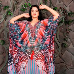 Funky Long kaftan Stylish casual wear kaftan dress with Classic Embellishments beach coverup for women dressy kaftan petite Funky style for beach parties and resort pool parties are what we search out when we go for such special evenings. This is the classic piece for such evenings styled It gives you seductive mysterious look when strangers look at you with eyes stuck. Indulge with this lovely loose fit dress.... ONE SIZE FIT ALL Beautiful hand embroider kaftans made with Rich quality of fabric Multicolor Maxi Kaftan For Beachwear, Multicolor Maxi Length Kaftan For Beachwear, Multicolor Boho Print Kaftan With Kimono Sleeves, Red Bohemian Flowy Kaftan, Flowy Red Bohemian Kaftan, Long Printed Kaftan For Beachwear, Printed Long Kaftan For Beachwear, Multicolor Bohemian Kaftan With Kimono Sleeves, Long Multicolor Kaftan For Beach Season