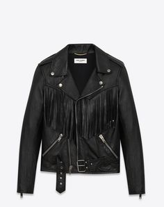 Fringed Jacket, Biker Stuff, Rider Jacket, Collar Leather Jacket