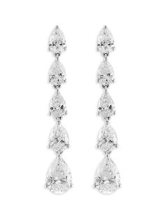 A Pair Of Charming Drop Earrings Made From White Gold And Studded With Diamonds. Lab-Grown Diamond, 2.45 Tcw Diamond Color: Hi Diamond Clarity: Vs 14k White Gold Post & Back Made In Usa Size Drop, About 1.27'' Please Note: Tcw References Combined Total Carat Weight For The Earring Pair.warranty Services Are Provided Exclusively By Effy, Saks Off 5th Is Not Responsible For These Services And Any Related Inquiries Or. Center Core - Jewelry Trunk > Saks Off 5th. Effy. White Gold Diamond Cut Drop Bridal Earrings, White Gold Long Drop Diamond Earrings, Diamond White Drop Earrings With Diamond Accents, Formal White Gold Drop Diamond Earrings, Elegant Long Drop Diamond White Diamond Earrings, Diamond Drop Earrings, Diamond Clarity, Lab Grown Diamonds, Colored Diamonds