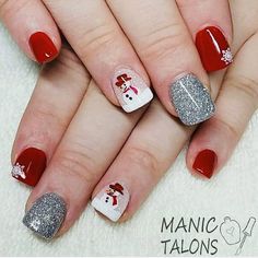 Revel Nail Dip Powder Colors, Holiday Nails Dip Powder, Christmas Dip Nail Ideas, Nail Dip Powder Colors, Holiday Nail Art Ideas, Gel Powder Nails, Snowman Nail, Dip Powder Colors, Snowman Nail Art