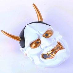 Product Details: Size: 25X17cm Material: resin Prop type: mask Color: red, white, gold copper, silver copper Package content: Mask X1 White Novelty Halloween Masks, Novelty White Masks For Halloween, Novelty White Halloween Masks, Halloween Novelty White Masks, Unique Masks, Mask White, Ghost House, White Ghost, Supernatural Beings