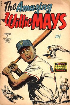 an old baseball magazine cover with a drawing of a man holding a bat in his hand